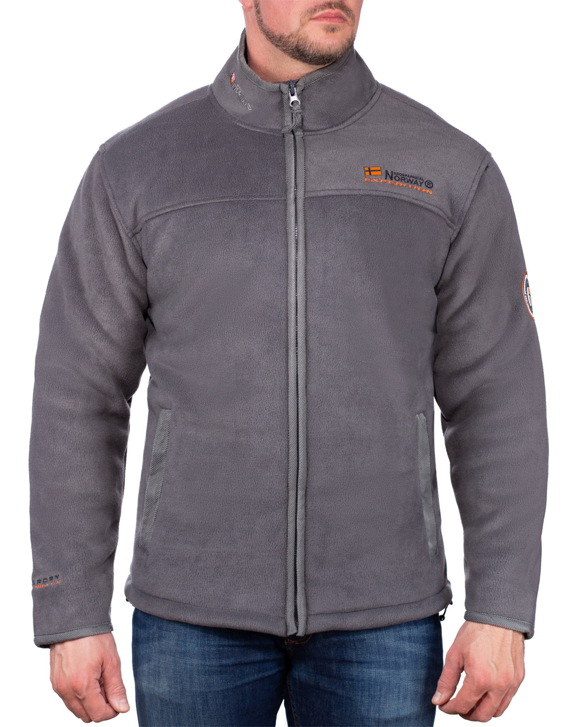 Herren Regular Fit Jacke usine in Dark Grey – Geographical Norway