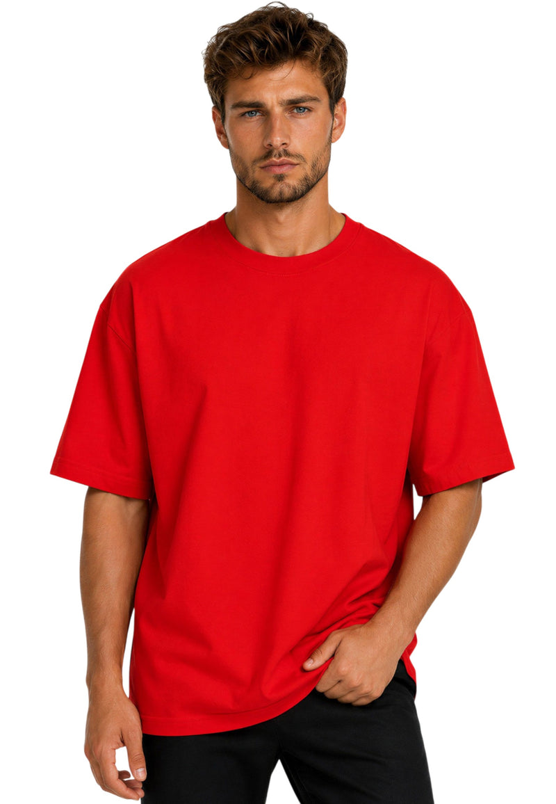 Herren Relaxed Fit T-Shirt in Red – Reichstadt