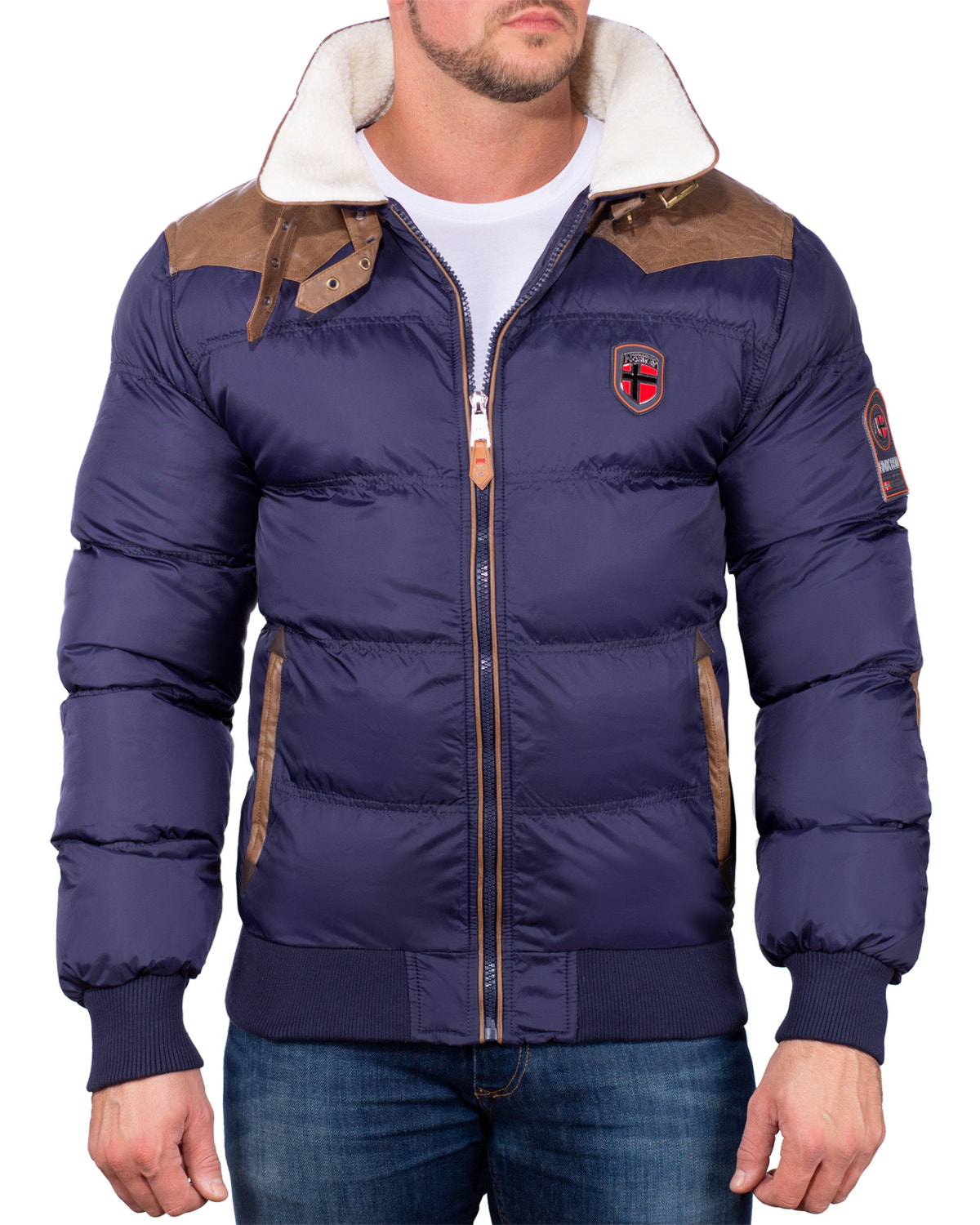 Herren Regular Fit Jacke abramovitch in Navy – Geographical Norway