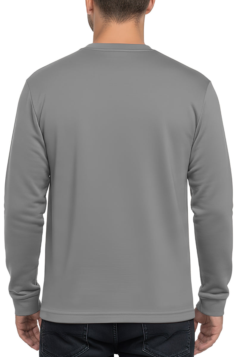 Herren Oversized Langarm Shirt 23RS042 - Dark Grey