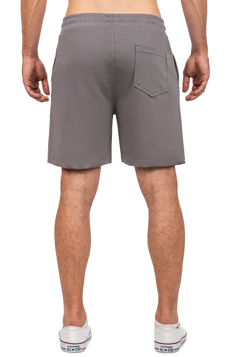 Herren Regular Fit Shorts Marken-Stick 23RS043 - Dark Grey
