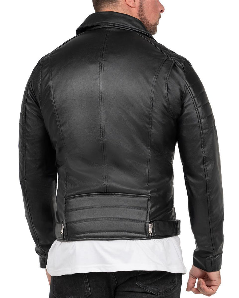 Herren Slim Fit Jacke RS003PU - Black