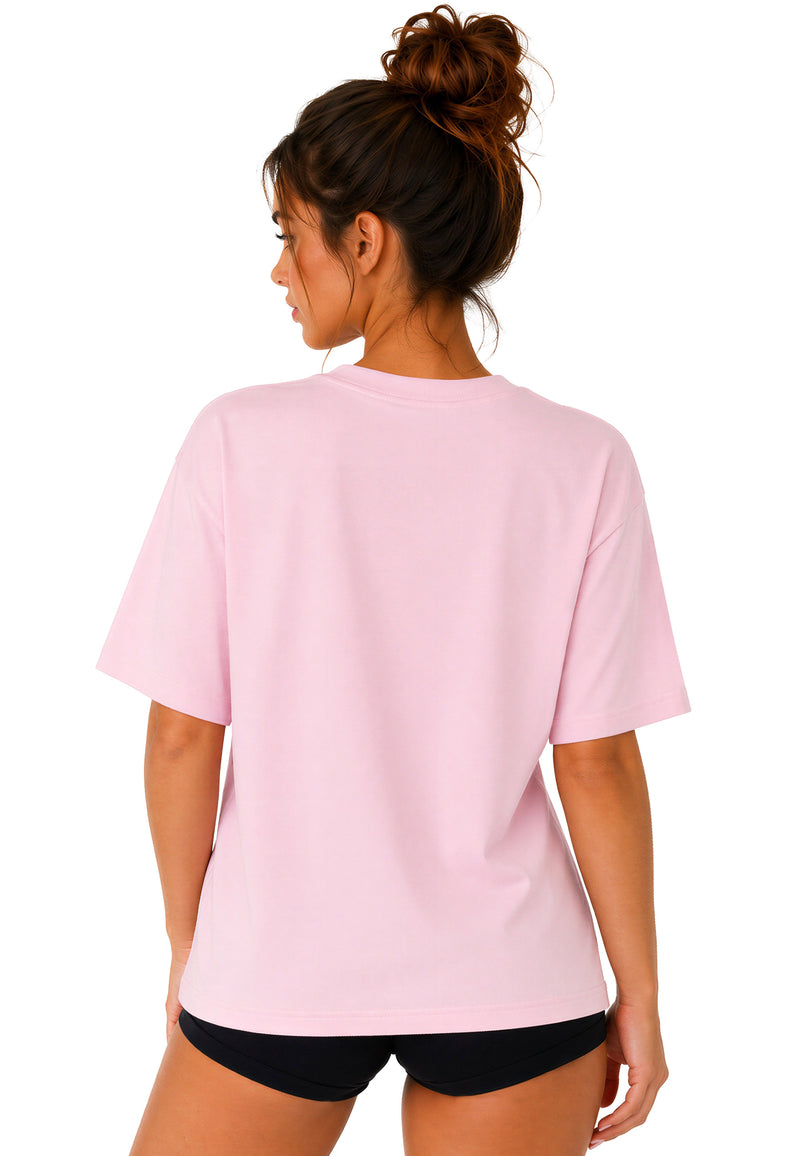 Damen Regular Fit T-Shirt Shoulder Drop 25RSW071 - Pink