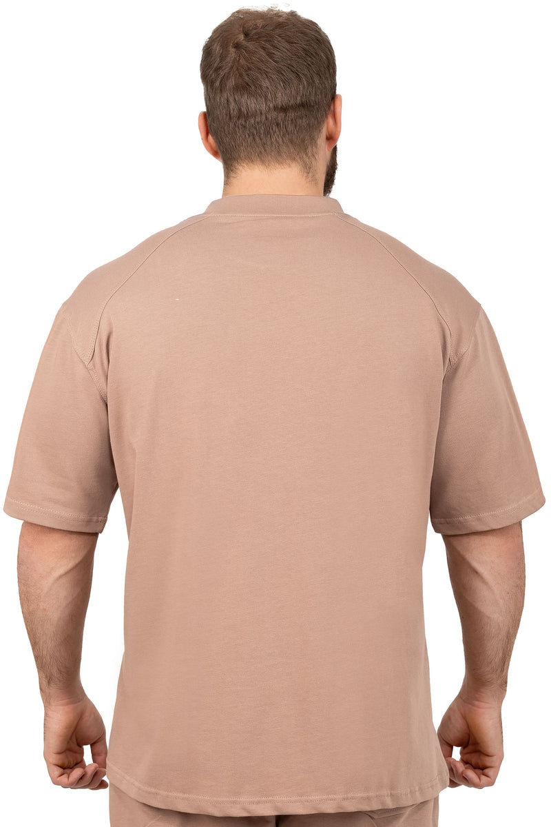 Herren Relaxed Fit T-Shirt S-23RS041 - Warm Brown
