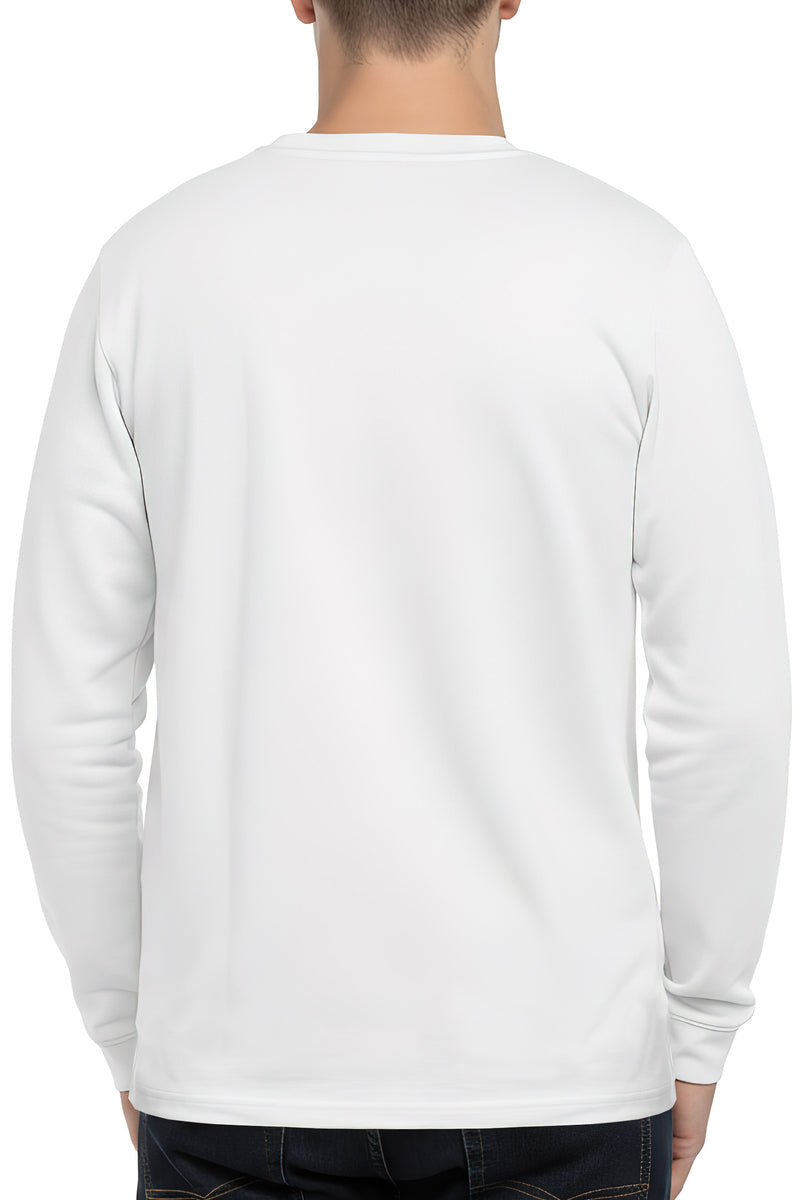 Herren Oversized Langarm Shirt 23RS042 - White