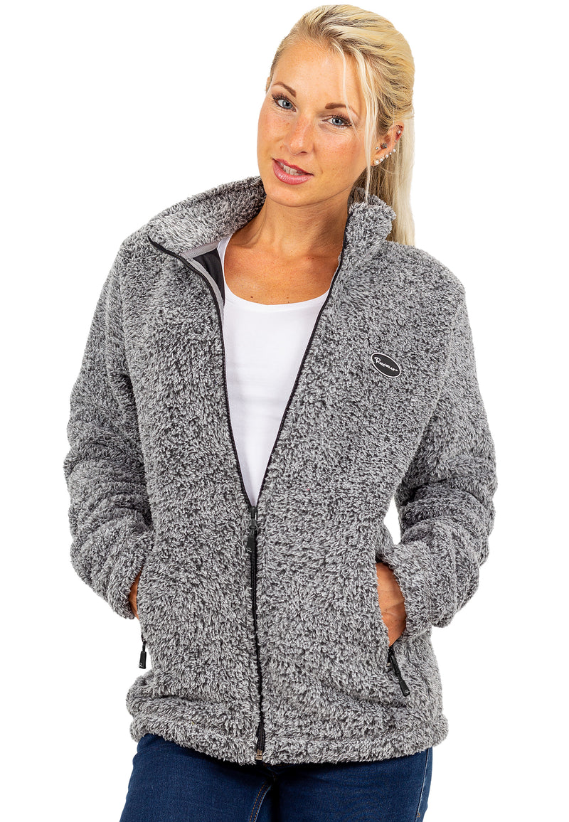 Damen Regular Fit Fleecejacke Kuschelig 22RSW002 - Granit