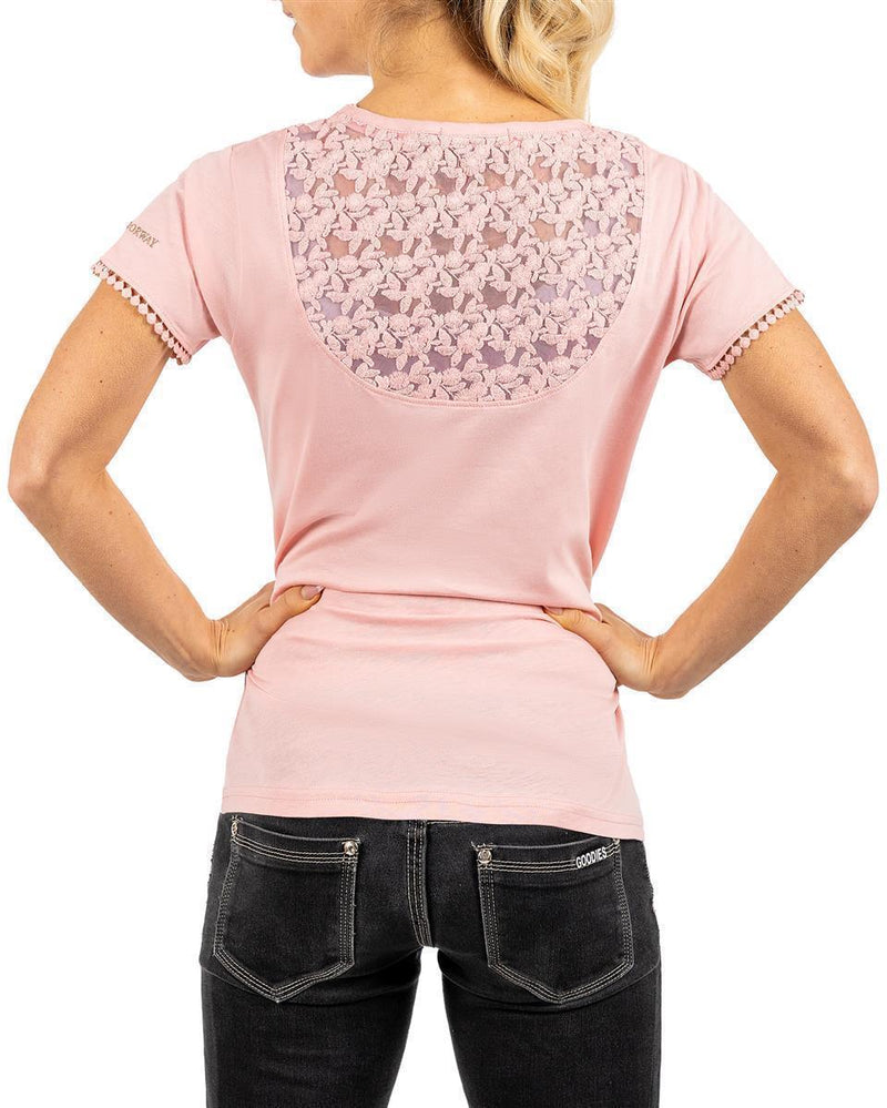 Damen Regular Fit T-Shirt josiane - Powder Pink