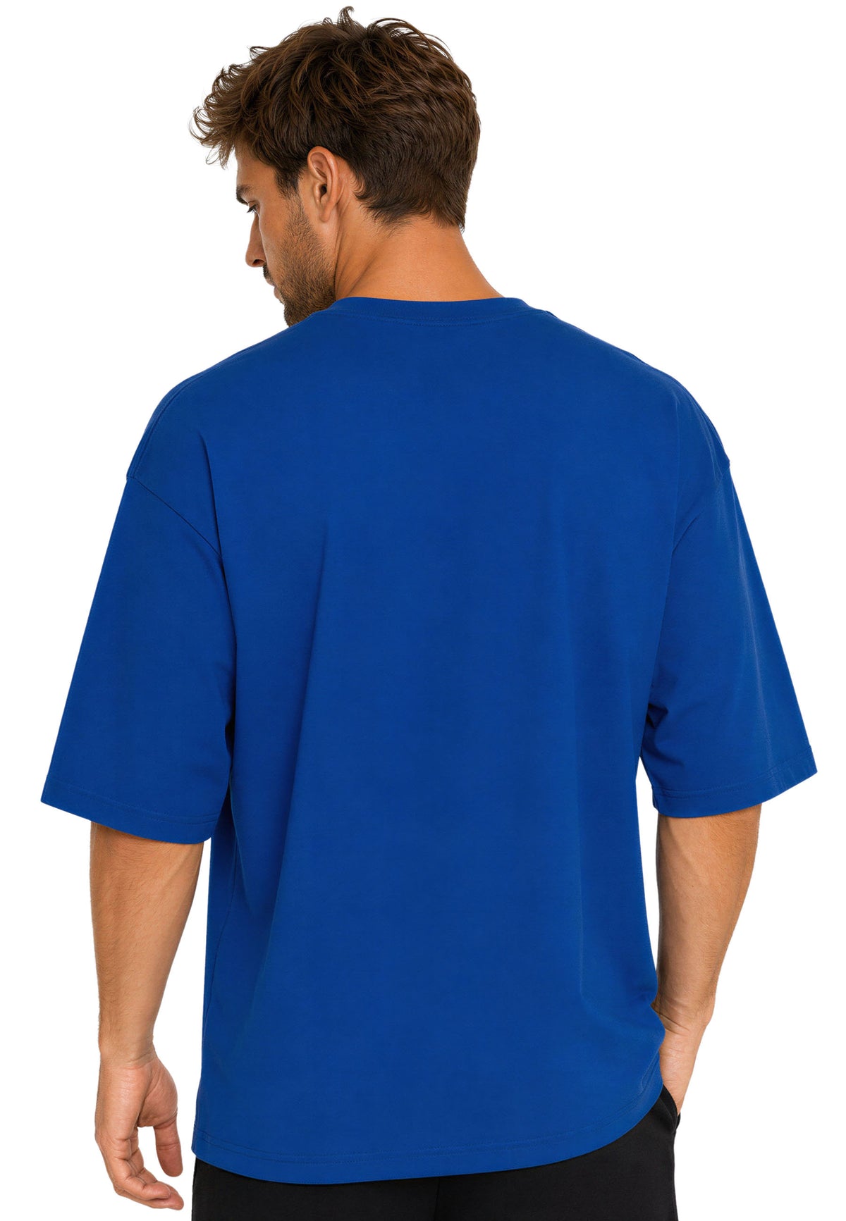 Herren Oversized T-Shirt in Navy Blue – Reichstadt – Ansicht 2