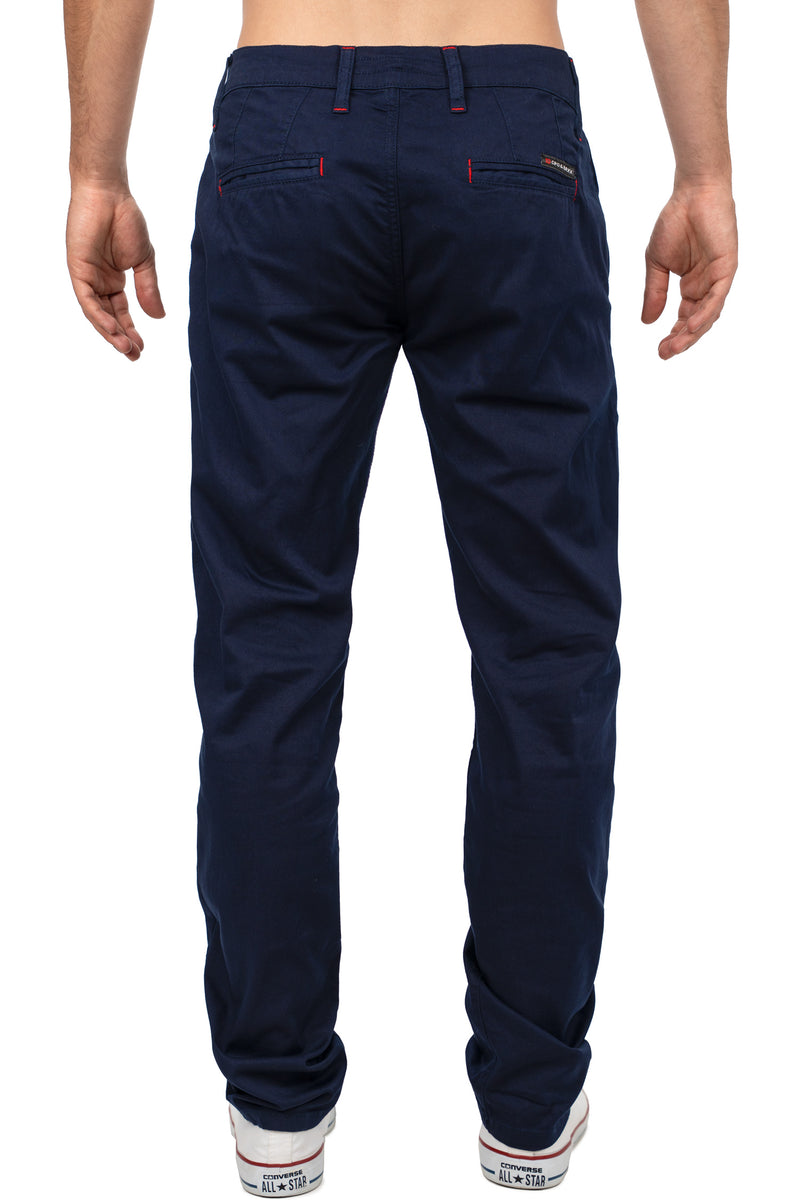 Herren Regular Fit Hose Mid Waist CD842 - Navy
