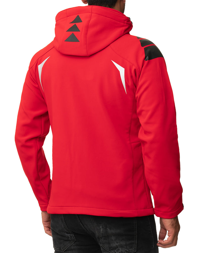 Herren Regular Fit Softshelljacke techno men - Red