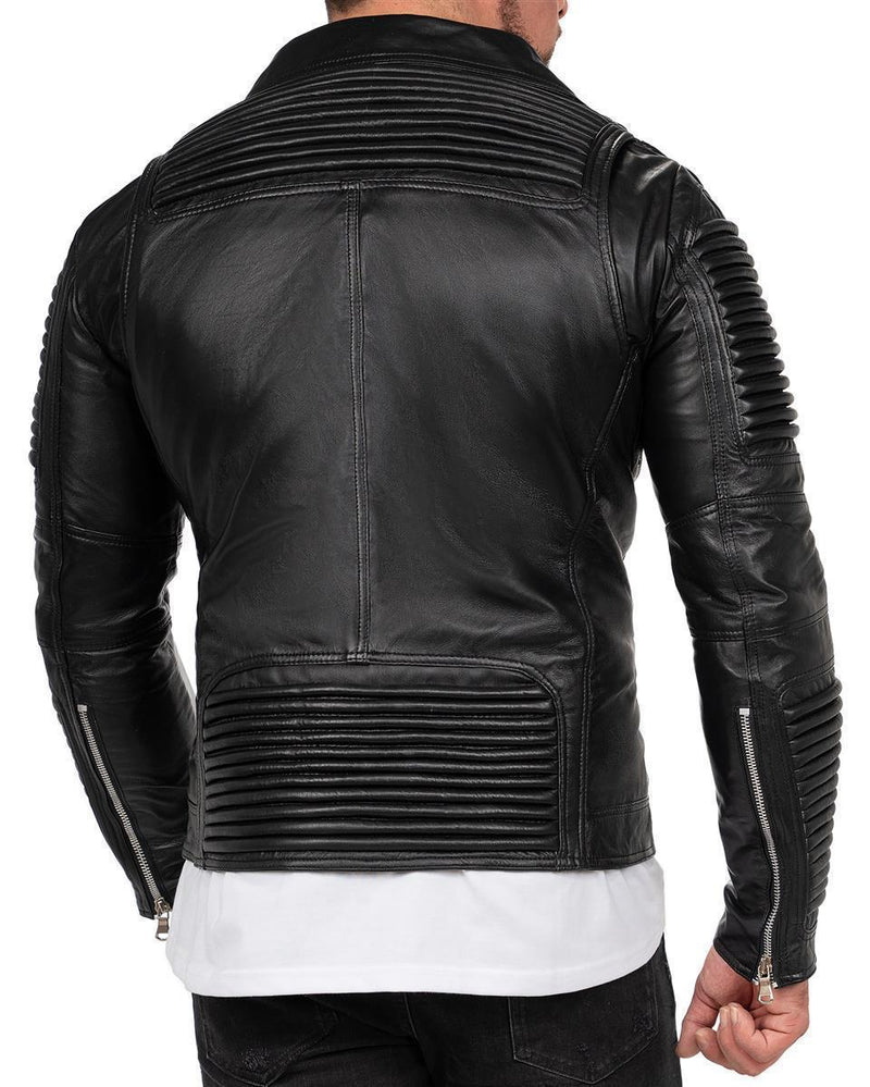 Herren Slim Fit Jacke RS006LUX - Black