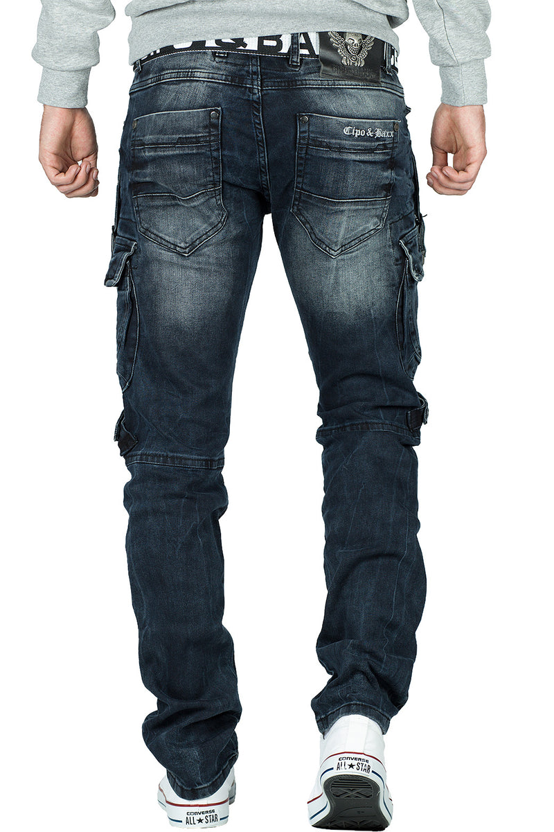 Herren Regular Fit Jeans Stonewashed CD440 - Blue