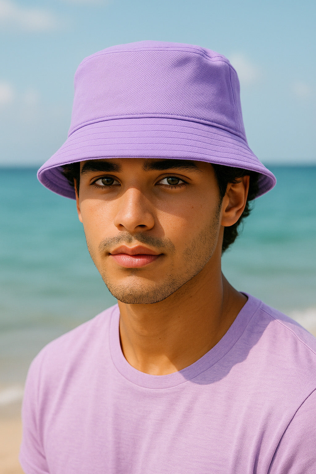 Herren Regular Fit Anglerhut 25RS074 - Light Purple