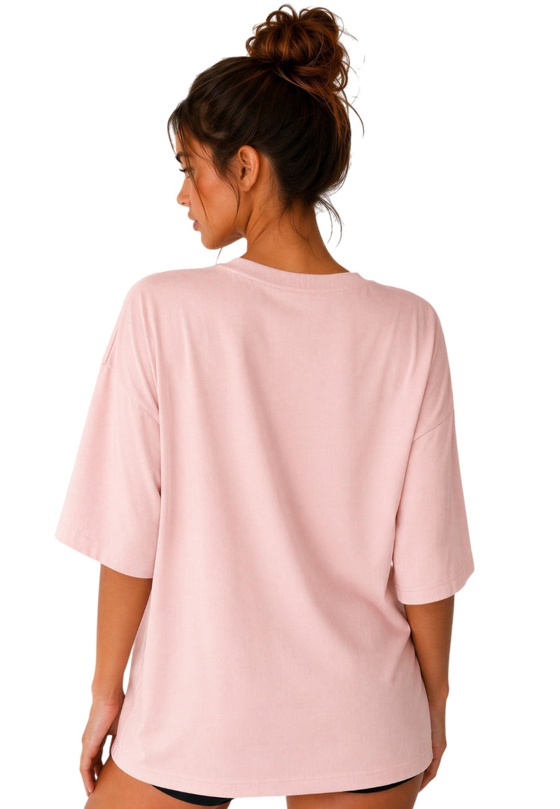 Damen Oversized T-Shirt 24RSW058 - Pink