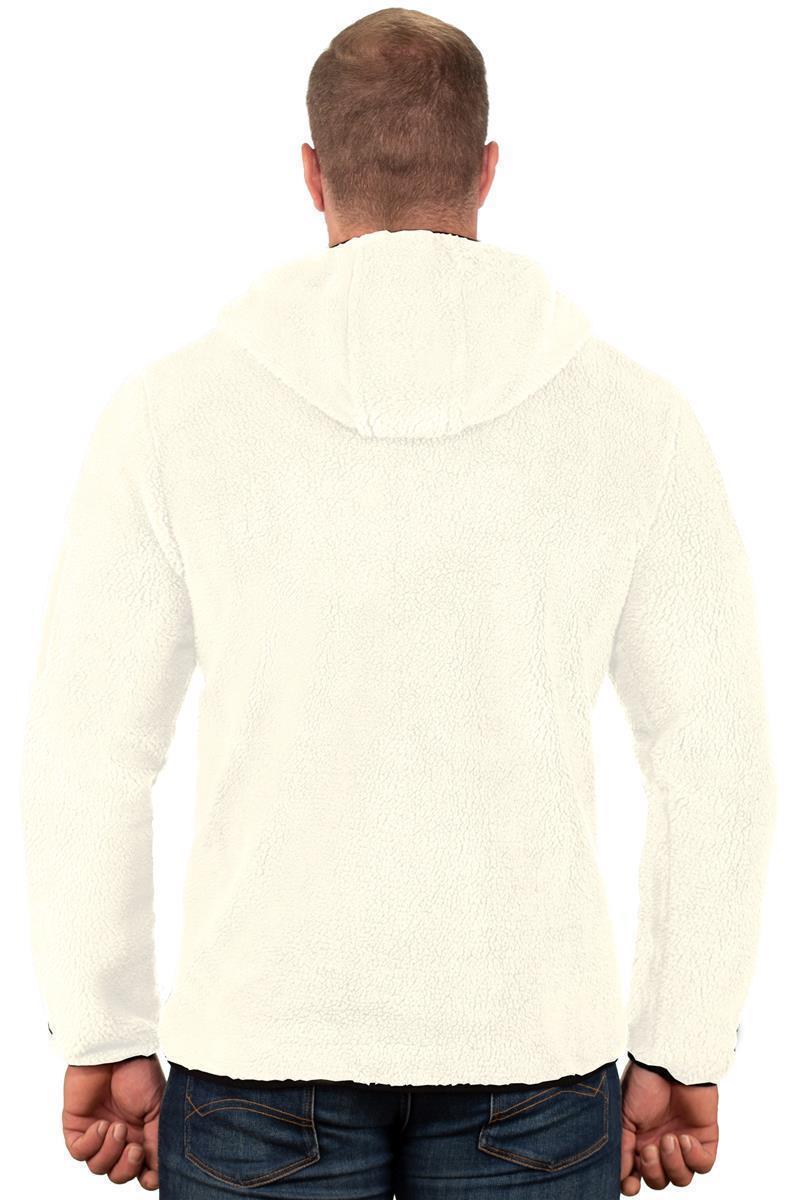 Herren Regular Fit Fleecesjacke tufour - Off White