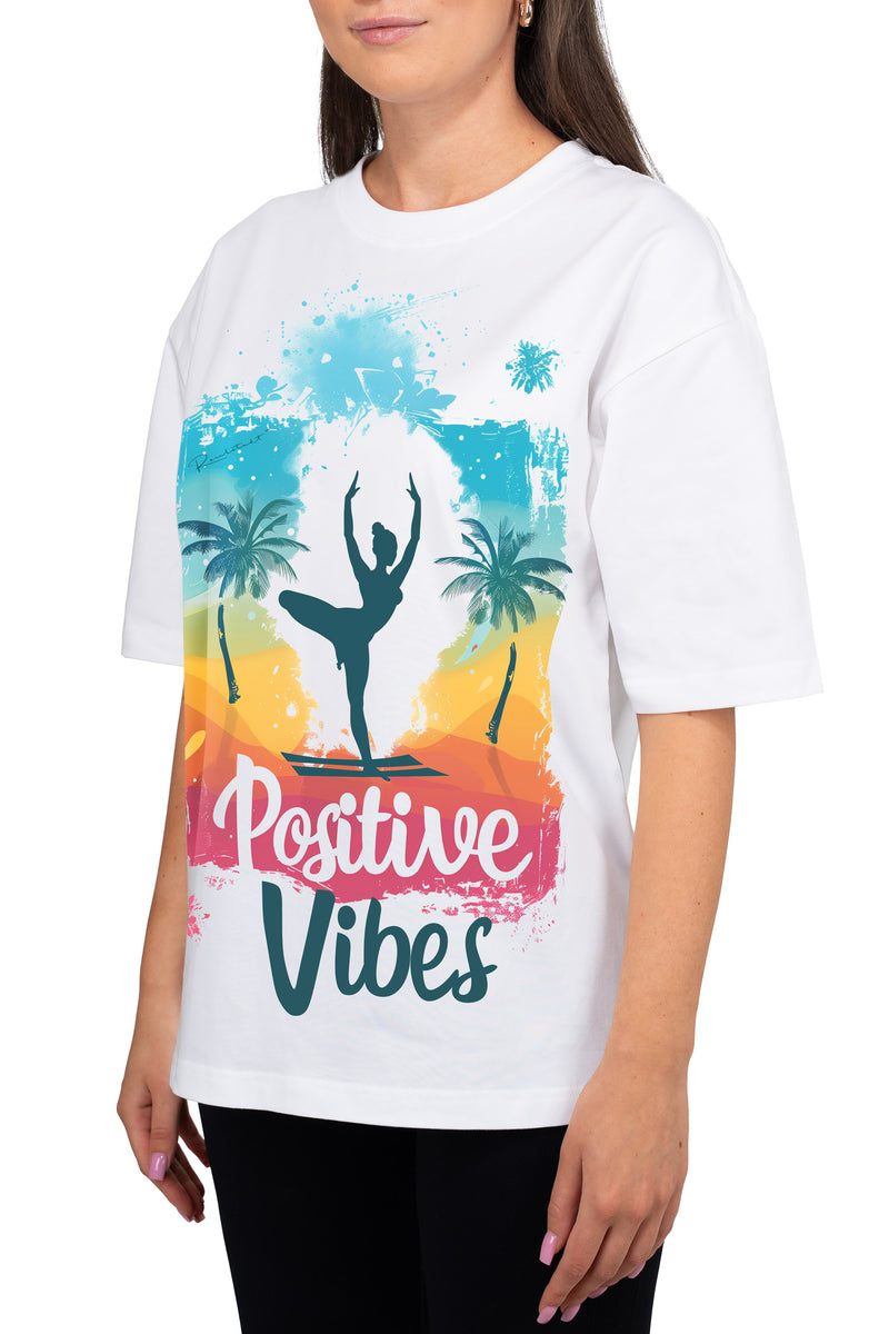 Damen Oversized T-Shirt 24RSW057 - Tropical Vibes