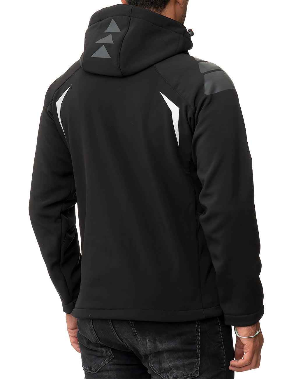 Herren Regular Fit Softshelljacke techno men Black - mehrfarbig