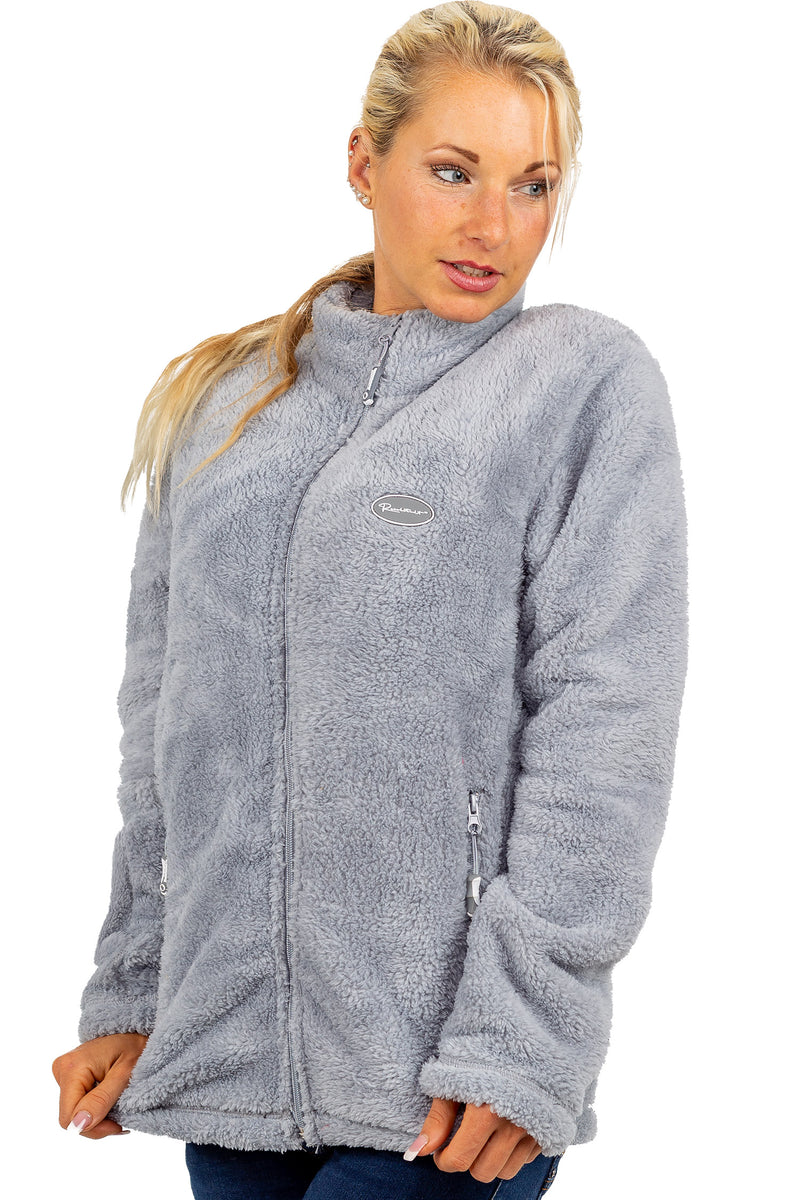 Damen Regular Fit Fleecejacke Kuschelige 22RSW002 - Light Grey