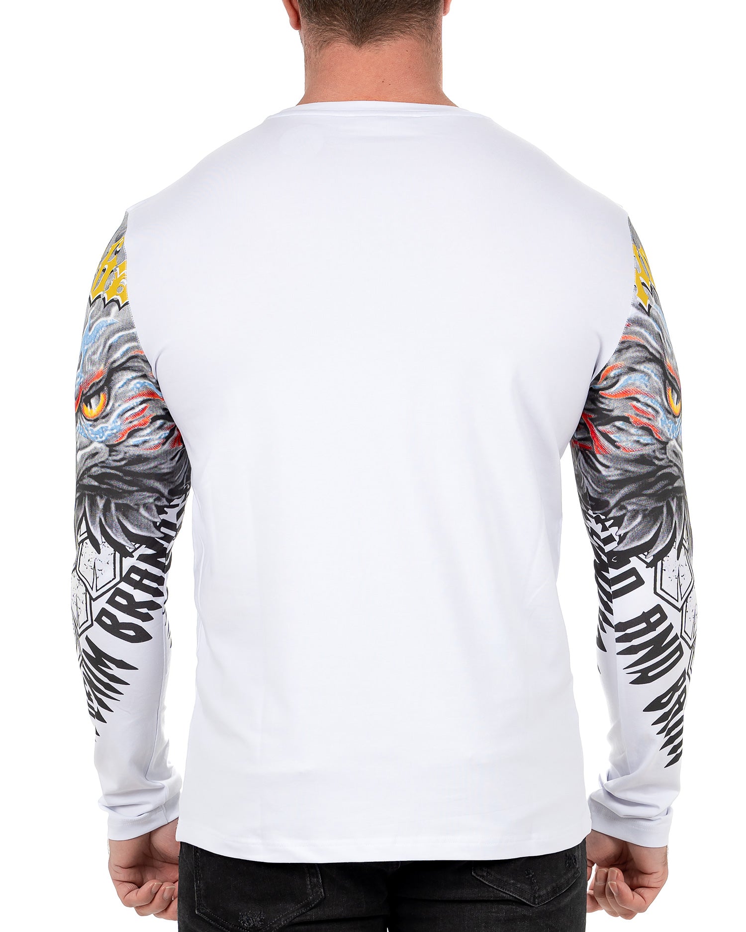 Herren Regular Fit Longsleeve CL488 - White