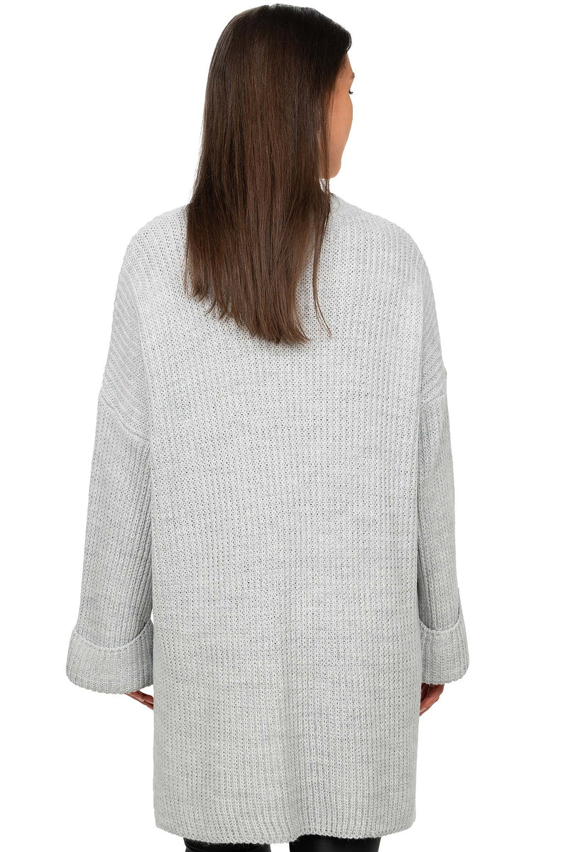 Damen Relaxed Fit Pullover 25RSW067 - Light Grey