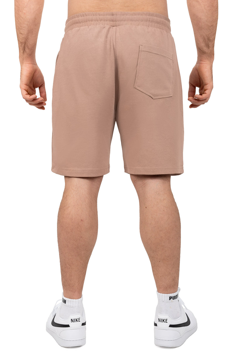 Herren Regular Fit Shorts Marken-Stick S-23RS043 - Warm Brown