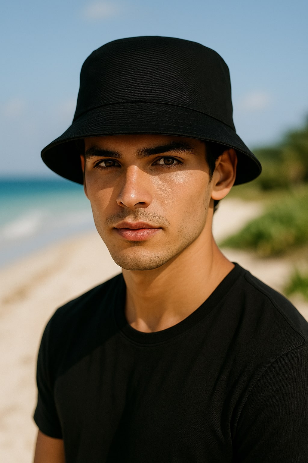 Herren Regular Fit Anglerhut 25RS074 - Black