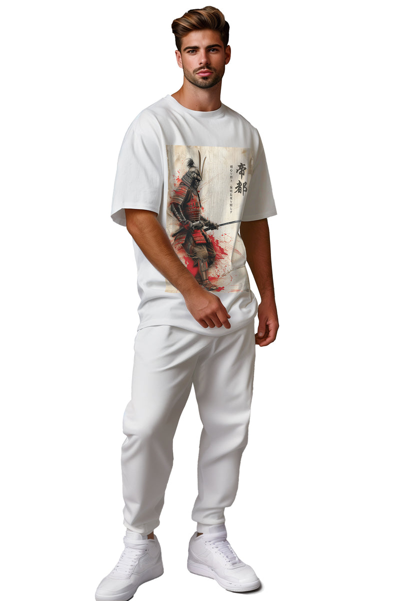 Herren Oversized T-Shirt 24RS056 - White