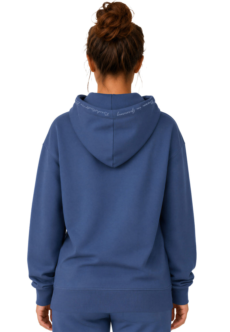 Damen Relaxed Fit Hoodie Marken-Stick 23RSW038 - Dark Blue
