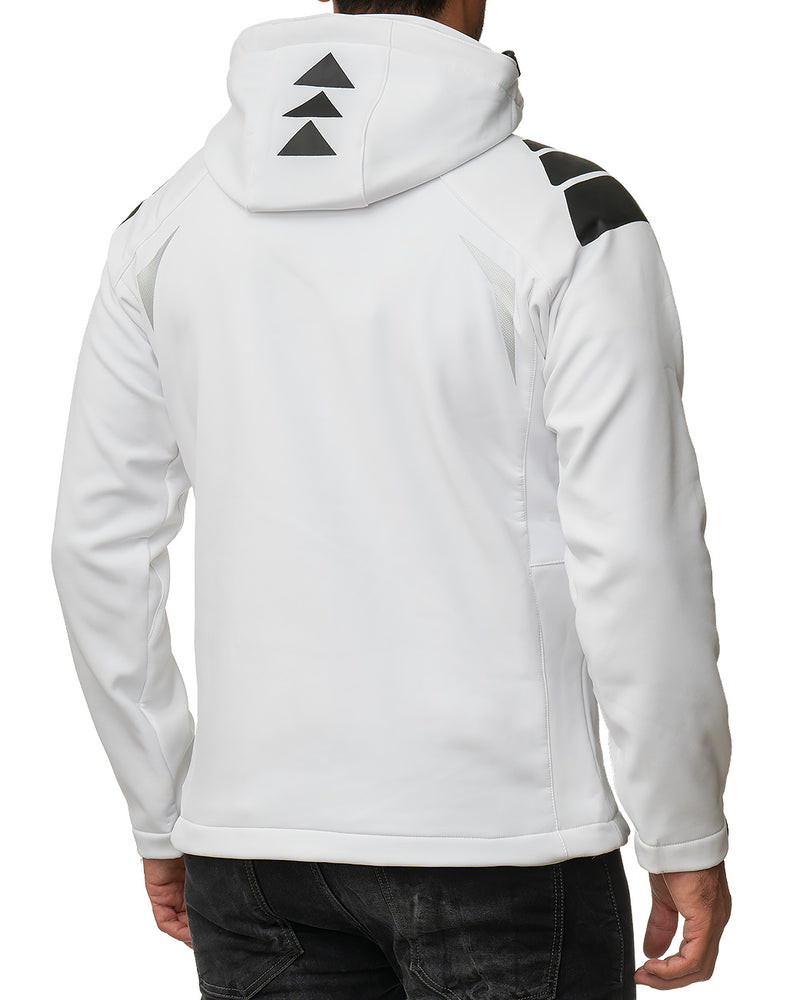 Herren Regular Fit Softshelljacke techno men - White