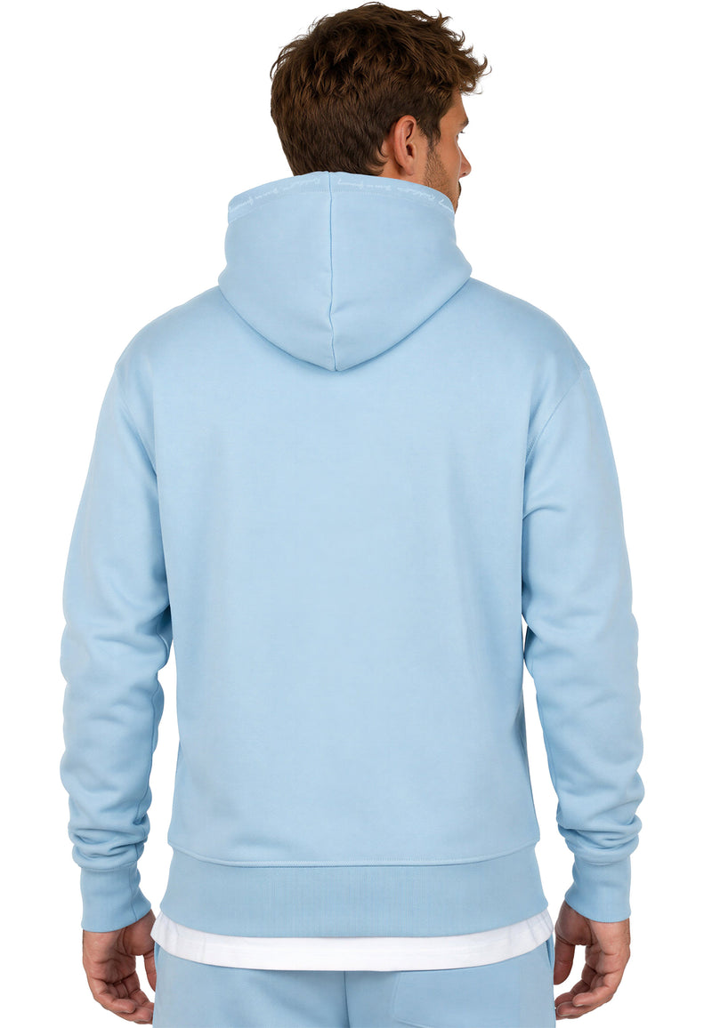 Herren Regular Fit Hoodie Marken-Stick 23RS034 - Baby Blue