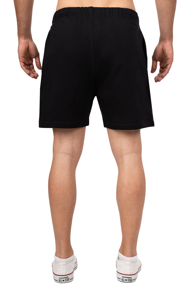 Herren Regular Fit Shorts Mid Waist 25RS072 - Black