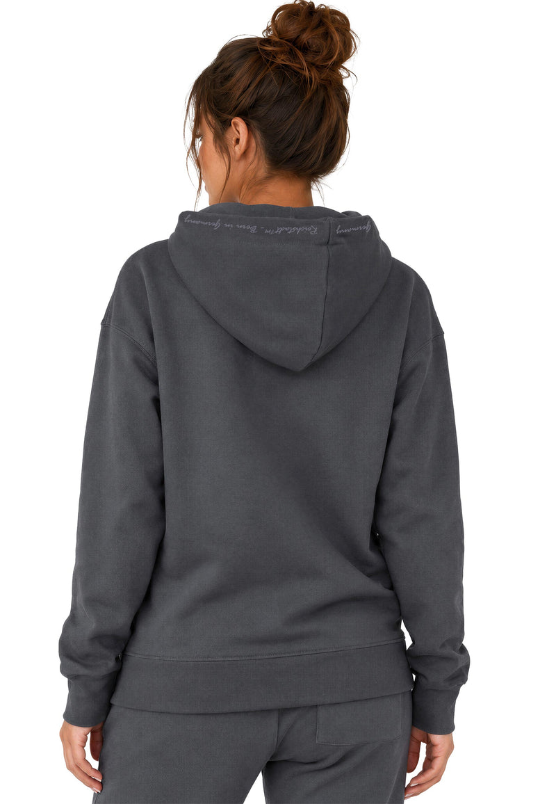 Damen Relaxed Fit Hoodie Marken-Stick 23RSW038 - Anthracite