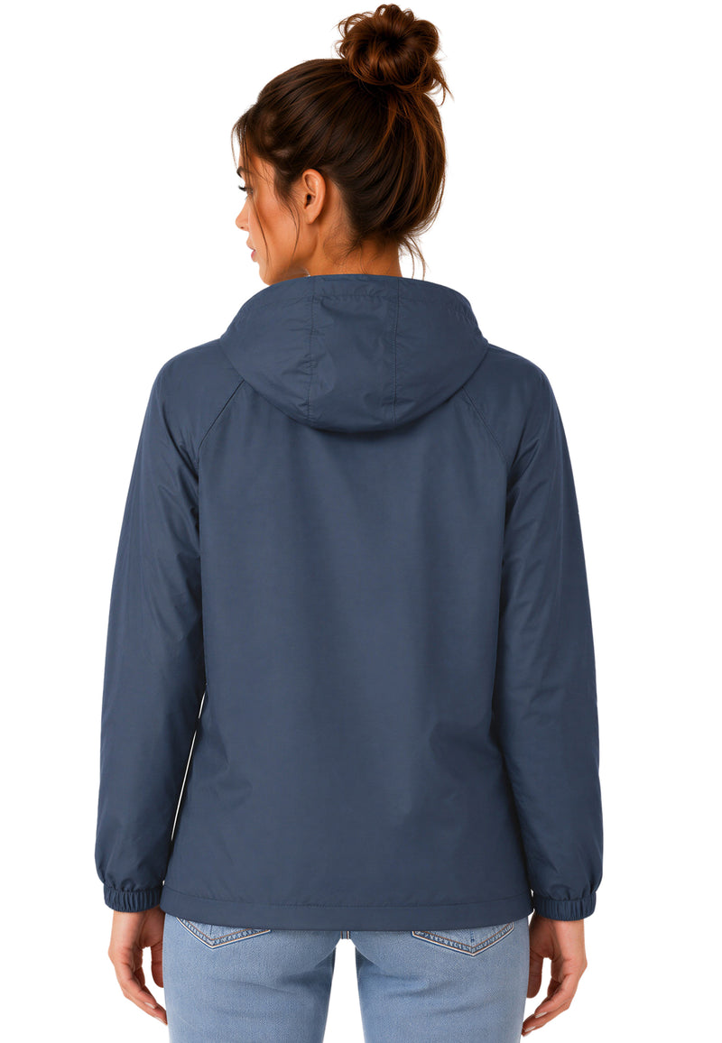 Damen Relaxed Fit Allwetter Windbreaker 24RSW054 - Navy