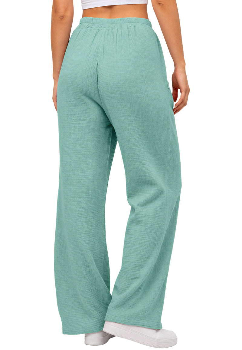 Damen Oversized Hose Musselin 25RSW082 - Mint