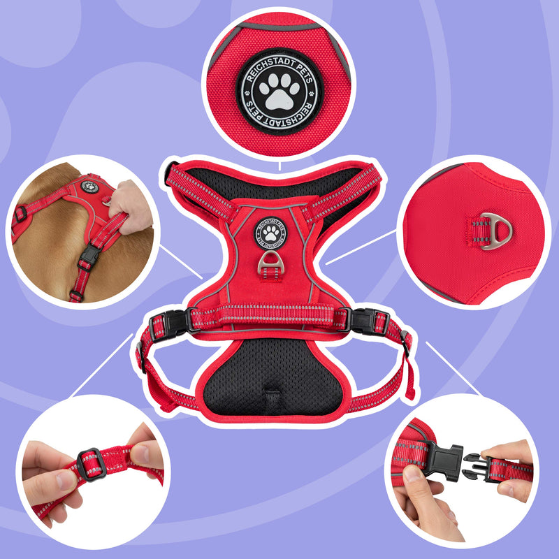 RS Pets Hundegeschirr & Leinen Set 25RSP083-4 - Red