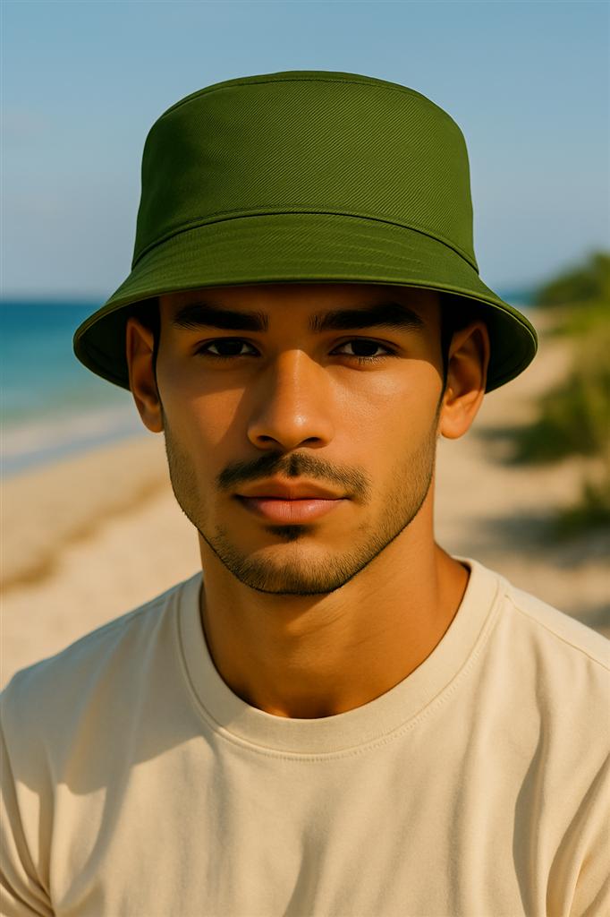Herren Regular Fit Anglerhut 25RS074 - Dark Green