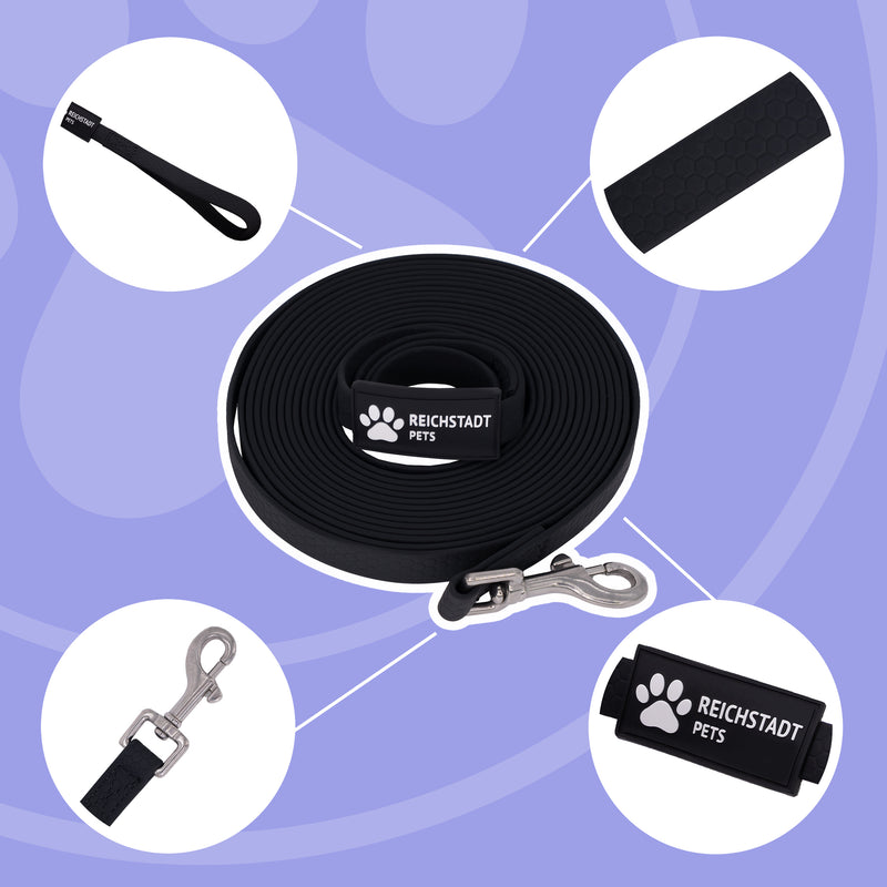 RS Pets Hundeleine Texturierte PVC 25RSP085 - Black
