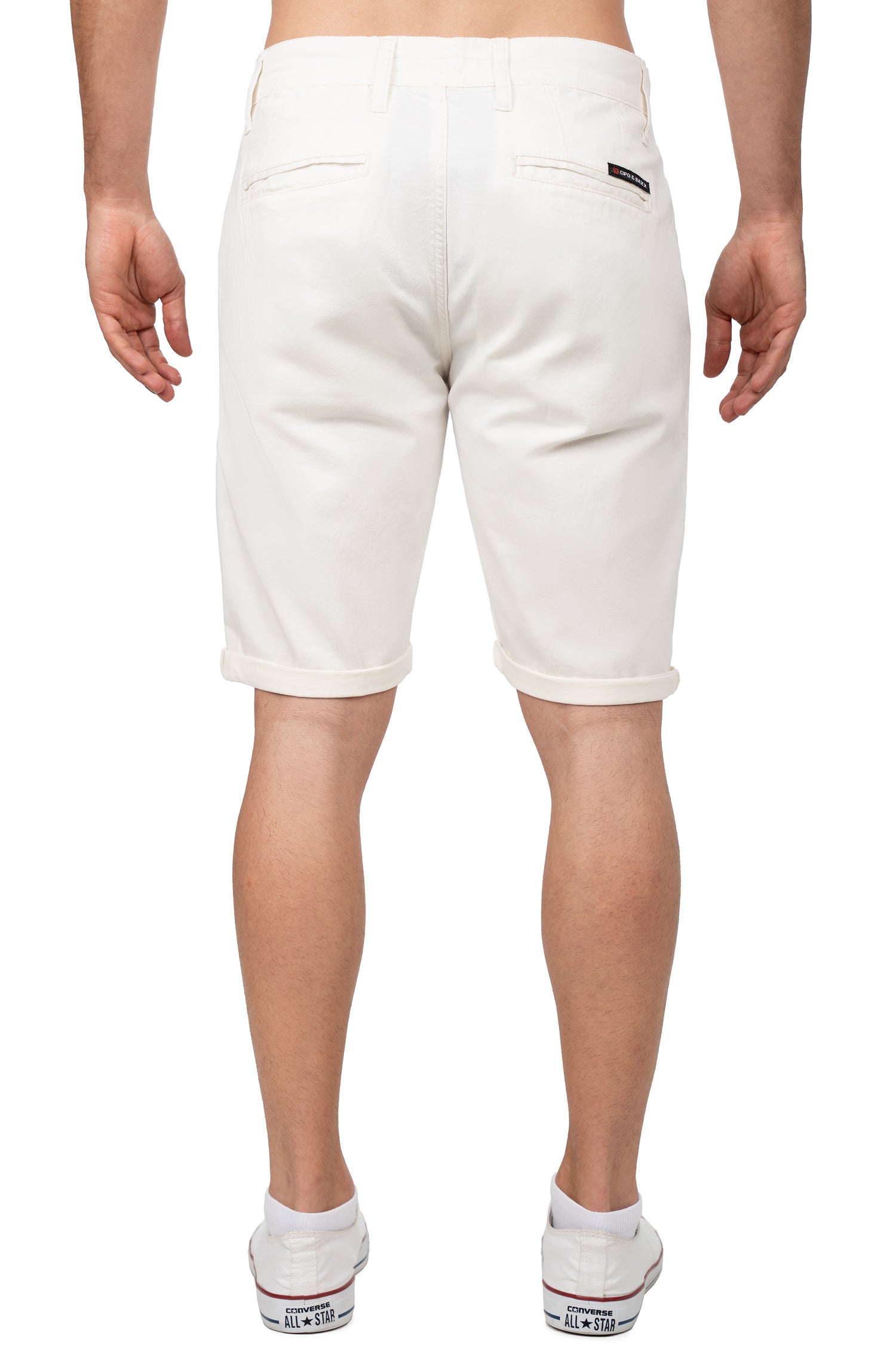 Herren Regular Fit Shorts Logo-Detail CK272 - White