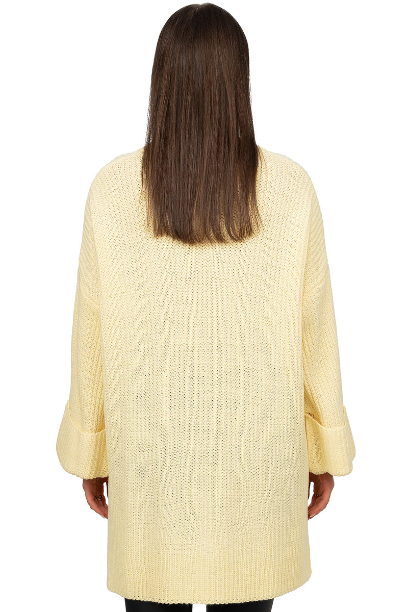 Damen Relaxed Fit Pullover 25RSW067 - Yellow