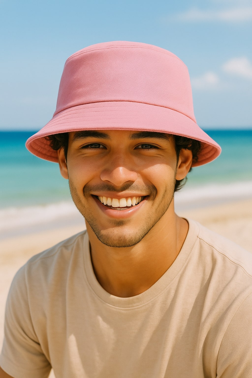 Herren Regular Fit Anglerhut 25RS074 - Pink