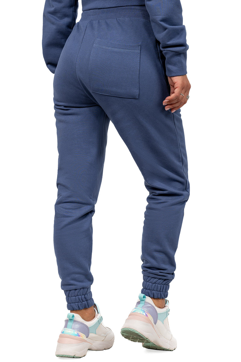 Damen Slim Fit Jogginghose Marken-Stick 23RSW039 - Dark Blue
