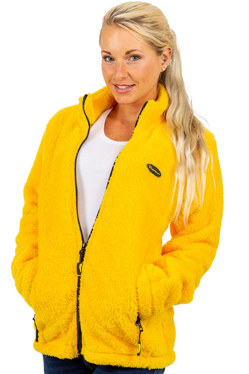 Damen Regular Fit Fleecejacke Kuschelige 22RSW002 - Yellow