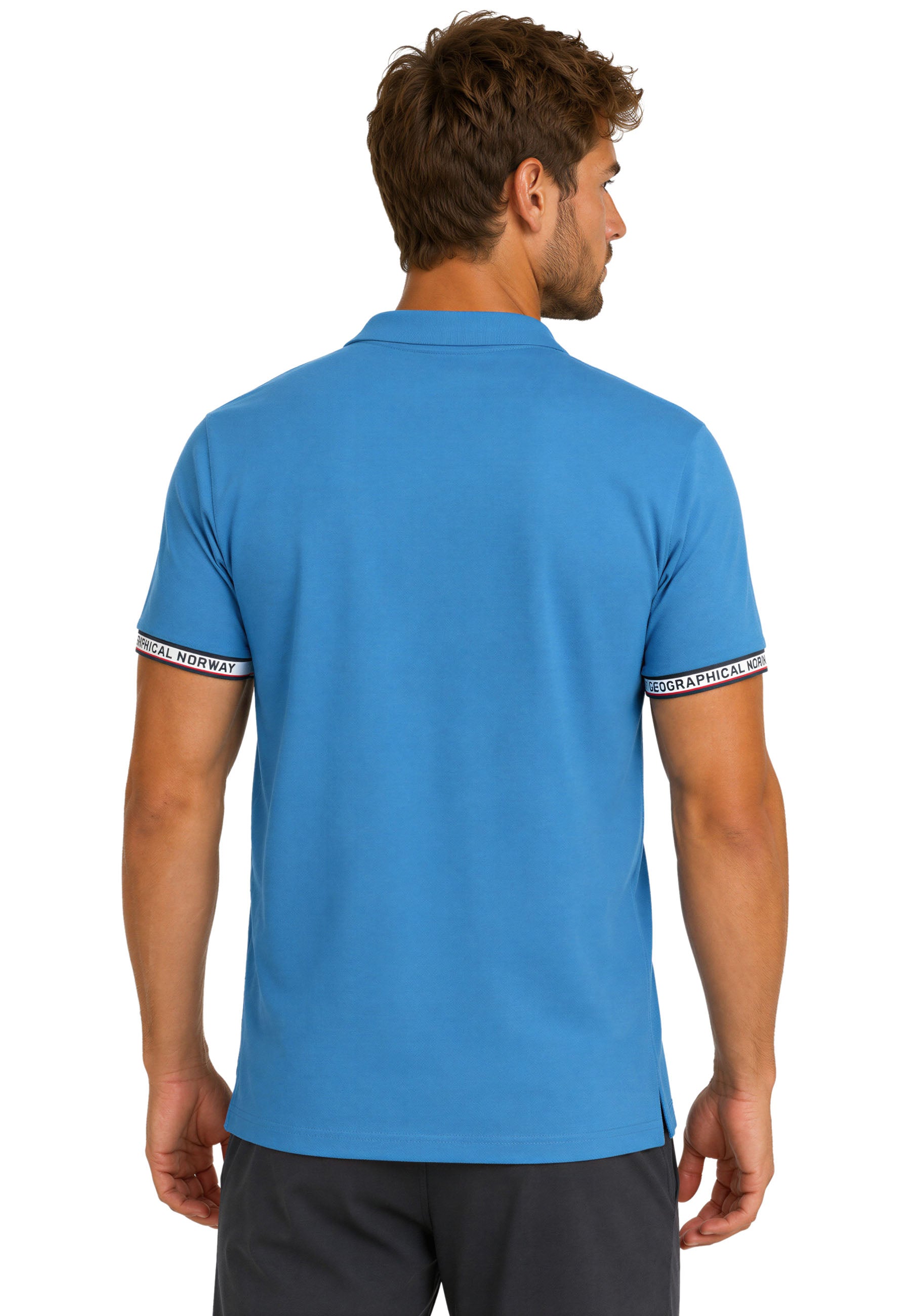 Herren Regular Fit Polohemd koliar men - Blue