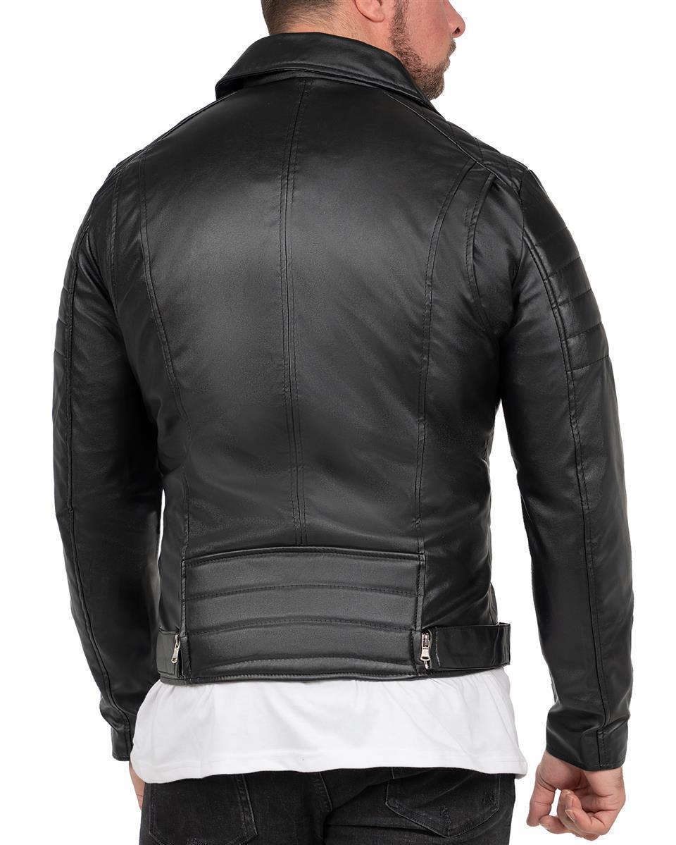 Herren Slim Fit Jacke in Black – Reichstadt – Ansicht 2