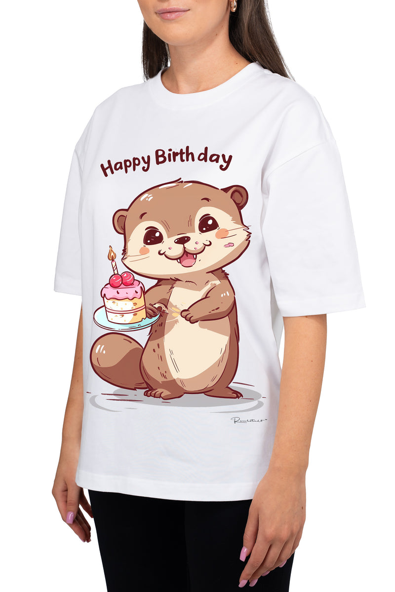 Damen Oversized T-Shirt 24RSW057 - Otterly Birthday