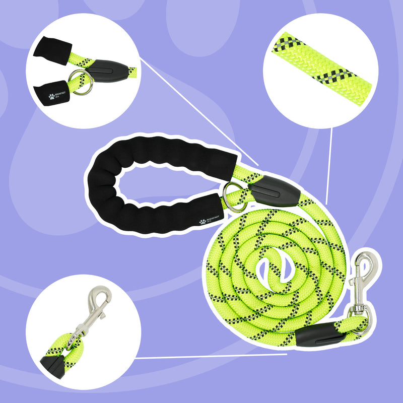 RS Pets Hundeleine Nylon 25RSP084 - Lime Green