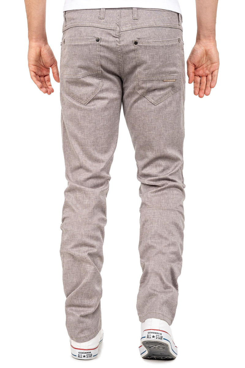 Herren Slim Fit Hose Mid Waist CD840 - Grey