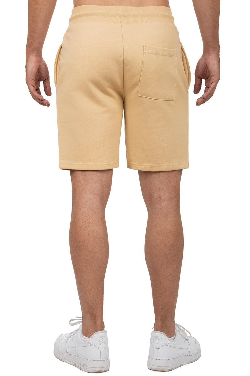 Herren Regular Fit Shorts Marken-Stick 23RS036 - Beige