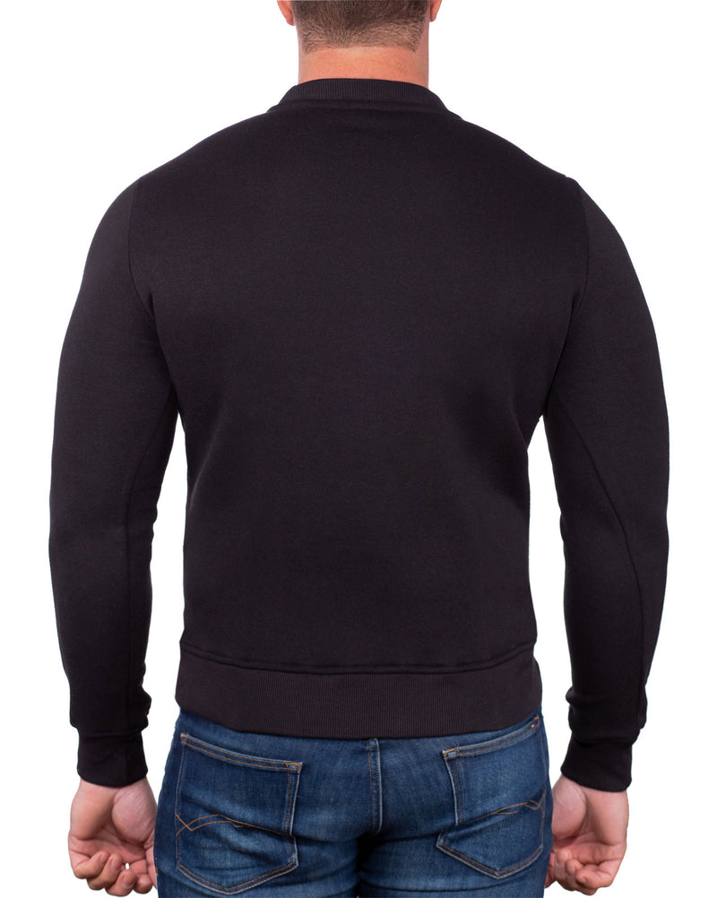 Herren Schmal Pullover garrett - Black
