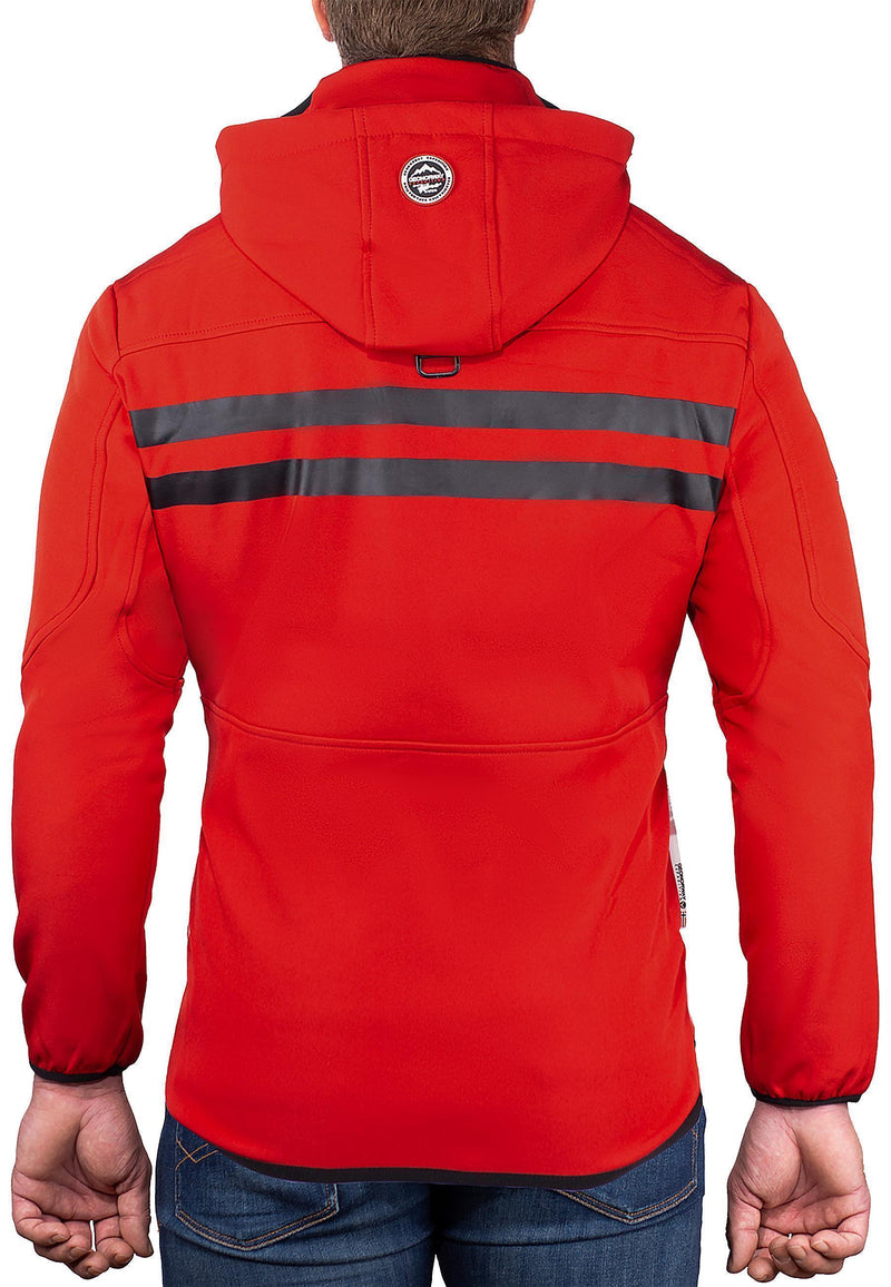 Herren Regular Fit Softshelljacke royaute - Red/Black